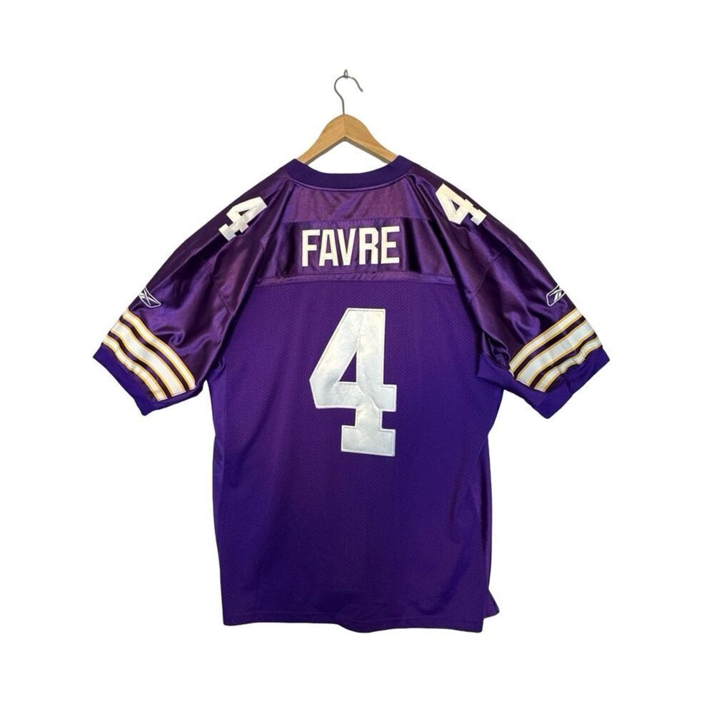 REEBOK Onfield Brett Favre Viking #4 Jersey Size 54